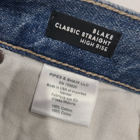 Veronica Beard Blake Destroyed Straight Leg Jeans in Clearwater Wash Sz 24 NWT - Picture 12 of 16